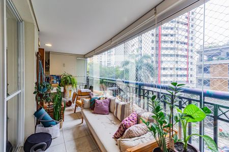 Varanda da Sala de apartamento à venda com 5 quartos, 178m² em Cidade Monções, São Paulo