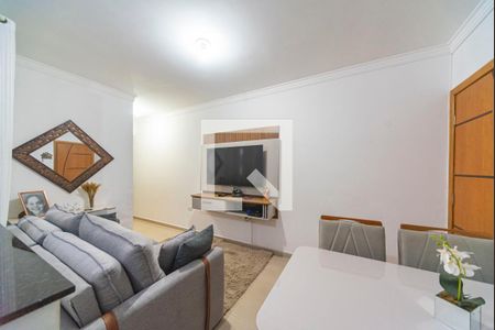 Sala de apartamento à venda com 2 quartos, 50m² em Jardim Ocara, Santo André