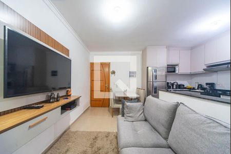 Sala de apartamento à venda com 2 quartos, 50m² em Jardim Ocara, Santo André