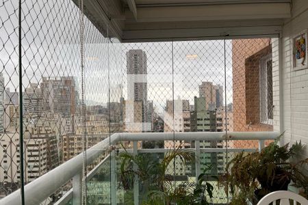 Varanda da Sala de apartamento para alugar com 3 quartos, 109m² em Gonzaga, Santos