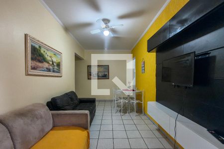 Sala de apartamento para alugar com 1 quarto, 50m² em Vila Caiçara, Praia Grande