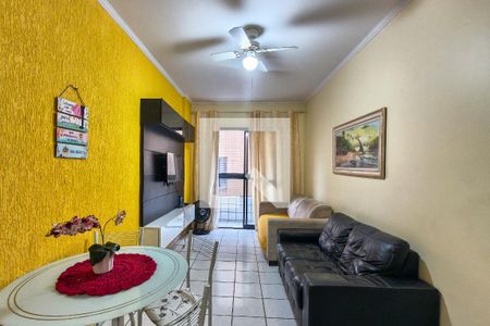 Sala de apartamento para alugar com 1 quarto, 50m² em Vila Caiçara, Praia Grande