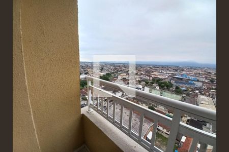 Varanda da Sala de apartamento para alugar com 2 quartos, 46m² em Parque Sao Vicente, São Vicente