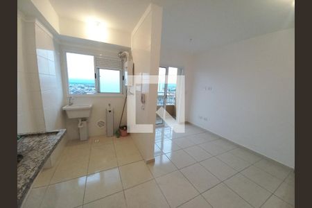 Cozinha e Área de Serviço de apartamento para alugar com 2 quartos, 46m² em Parque Sao Vicente, São Vicente