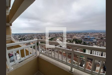 Varanda da Sala de apartamento para alugar com 2 quartos, 46m² em Parque Sao Vicente, São Vicente