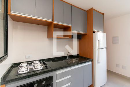 Cozinha de apartamento para alugar com 1 quarto, 29m² em Chácara Mafalda, São Paulo