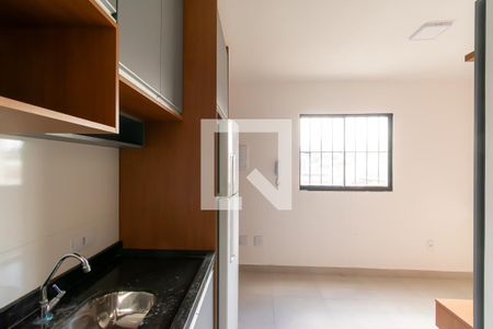 Cozinha de apartamento para alugar com 1 quarto, 29m² em Chácara Mafalda, São Paulo