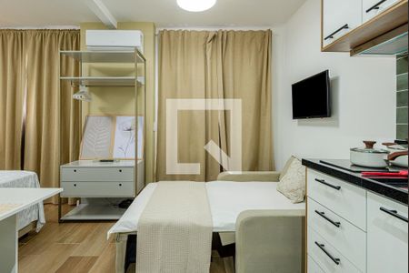 Sala / Quarto de apartamento para alugar com 1 quarto, 27m² em Vila Olímpia, São Paulo