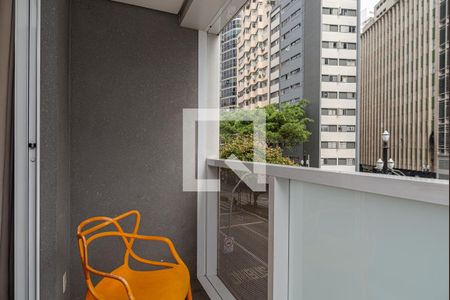 Varanda do Quarto de kitnet/studio à venda com 1 quarto, 22m² em Consolação, São Paulo