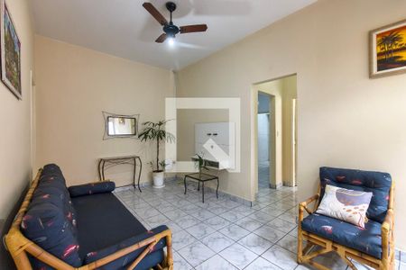 Sala de casa para alugar com 2 quartos, 136m² em Vila Caiçara, Praia Grande