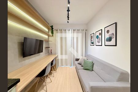 Sala de apartamento para alugar com 1 quarto, 34m² em Santo Amaro, São Paulo