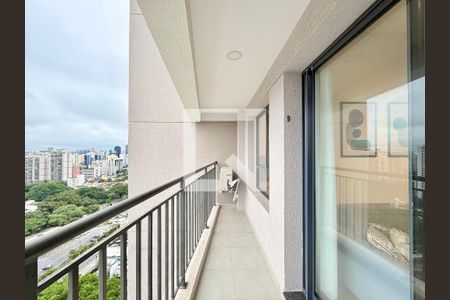 Sacada de apartamento para alugar com 1 quarto, 34m² em Santo Amaro, São Paulo