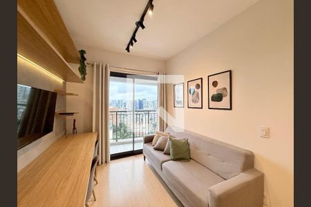 Sala de apartamento para alugar com 1 quarto, 34m² em Santo Amaro, São Paulo