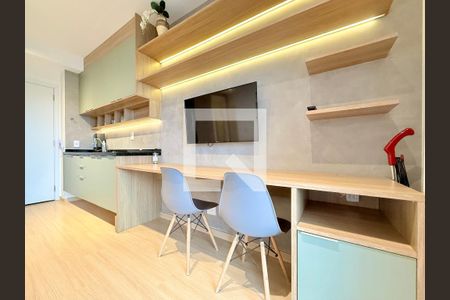 Sala de apartamento para alugar com 1 quarto, 34m² em Santo Amaro, São Paulo