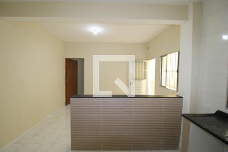 Sala / Cozinha de casa para alugar com 1 quarto, 45m² em Vila Carmosina, São Paulo