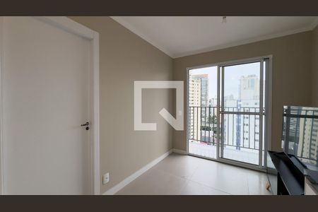 Cozinha, Área de Serviço e Sala de apartamento à venda com 1 quarto, 28m² em Campo Belo, São Paulo