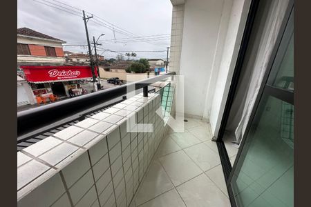 Varanda da Sala de apartamento para alugar com 2 quartos, 69m² em Catiapoã, São Vicente