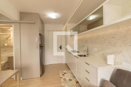 Sala/Cozinha de apartamento à venda com 1 quarto, 55m² em Guaíra, Curitiba