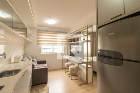 Sala/Cozinha de apartamento à venda com 1 quarto, 55m² em Guaíra, Curitiba