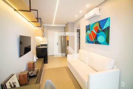 Sala de apartamento para alugar com 1 quarto, 34m² em Santo Amaro, São Paulo