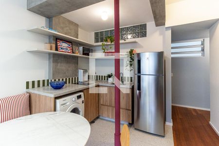Cozinha de kitnet/studio para alugar com 1 quarto, 42m² em Vila Buarque, São Paulo