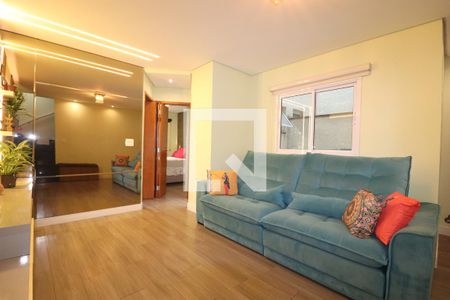 Sala de apartamento à venda com 3 quartos, 90m² em Jardim Bela Vista, Santo André