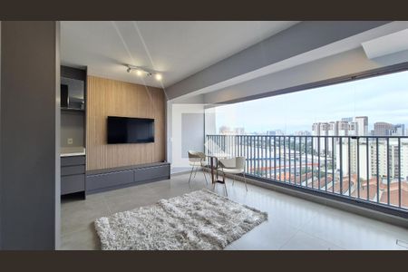 Sala/Quarto/Cozinha/Área de serviço de apartamento para alugar com 1 quarto, 32m² em Pompeia, São Paulo