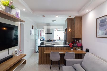 Sala/Cozinha/Área de Serviço  de apartamento à venda com 2 quartos, 50m² em Vila Ré, São Paulo