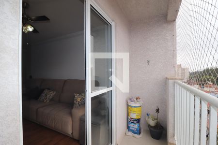 Varanda Sala de apartamento à venda com 3 quartos, 92m² em Parque Sao Vicente, Santo André