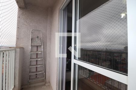 Varanda Sala de apartamento à venda com 3 quartos, 92m² em Parque Sao Vicente, Santo André