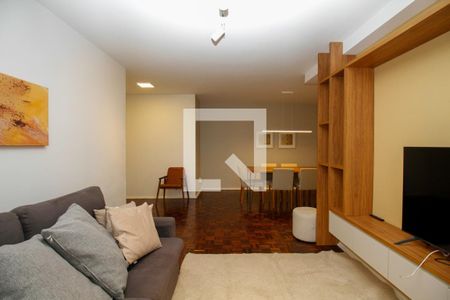 Sala de Estar e Jantar de apartamento para alugar com 3 quartos, 110m² em Cerqueira César, São Paulo