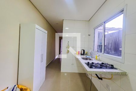 Sala e Cozinha de apartamento à venda com 2 quartos, 53m² em Parque das Nações, Santo André