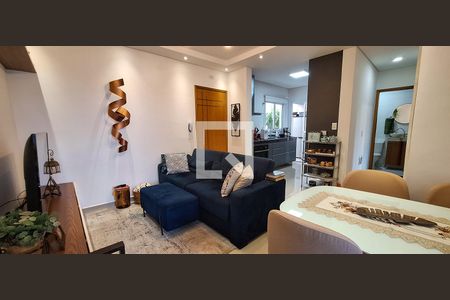 Sala de apartamento à venda com 2 quartos, 51m² em Vila Camilópolis, Santo André