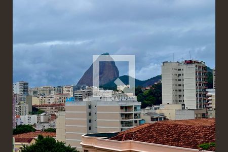 Sala - vista livre para o pão de açúcar de apartamento para alugar com 2 quartos, 100m² em Laranjeiras, Rio de Janeiro