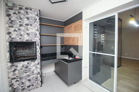 Varanda gourmet de apartamento à venda com 3 quartos, 96m² em Parque Bandeirante, Santo André