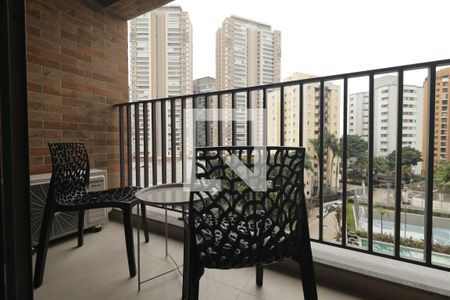 Varanda do Studio de apartamento para alugar com 1 quarto, 24m² em Chácara Klabin, São Paulo