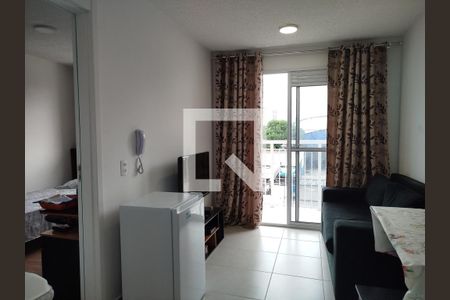 Sala/cozinha de kitnet/studio à venda com 1 quarto, 27m² em Guaiauna, São Paulo