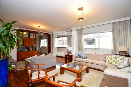 Sala de estar de apartamento à venda com 4 quartos, 224m² em Jardim America, São Paulo