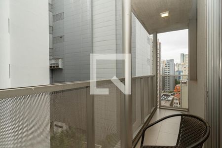 Varanda da Sala de apartamento à venda com 2 quartos, 44m² em Bela Vista, São Paulo