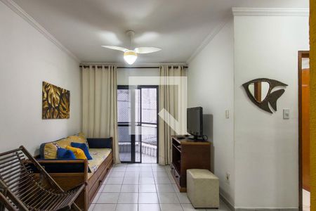 Sala de apartamento para alugar com 1 quarto, 49m² em Guilhermina, Praia Grande