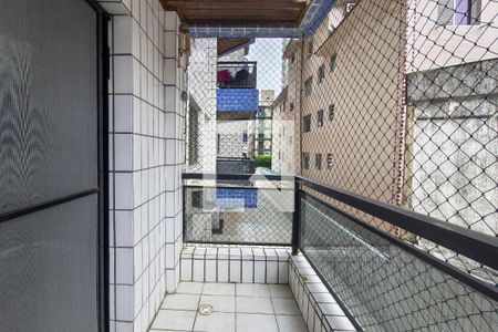 Sacada  de apartamento para alugar com 1 quarto, 49m² em Guilhermina, Praia Grande