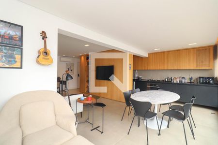 Varanda da Sala de apartamento para alugar com 1 quarto, 72m² em Pinheiros, São Paulo
