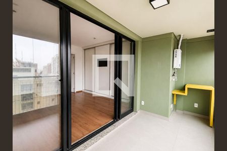 Varanda de kitnet/studio à venda com 1 quarto, 36m² em Bela Vista, São Paulo