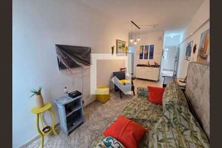 Sala de apartamento para alugar com 1 quarto, 42m² em Aviação, Praia Grande