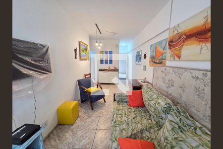 Sala de apartamento para alugar com 1 quarto, 42m² em Aviação, Praia Grande