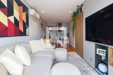 Sala de apartamento à venda com 2 quartos, 79m² em Brooklin, São Paulo