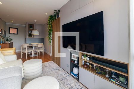 Sala de apartamento à venda com 2 quartos, 79m² em Brooklin, São Paulo