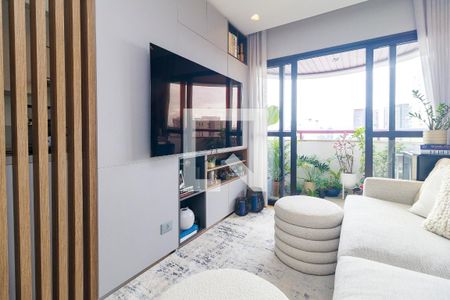 Sala de apartamento à venda com 2 quartos, 79m² em Brooklin, São Paulo