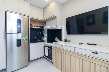 Sala - Cozinha de apartamento à venda com 1 quarto, 27m² em Santo Amaro, São Paulo
