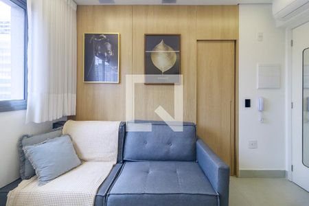 Sala - Cozinha de apartamento à venda com 1 quarto, 27m² em Santo Amaro, São Paulo